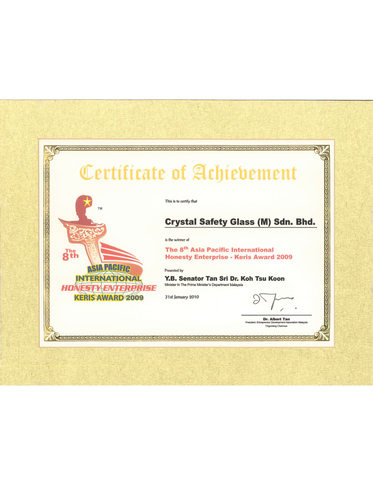 cert Keris Award 2009